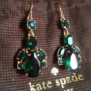 Kate Spade Princess House Green Earrings